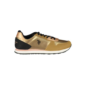 Goldener Polyester-Sneaker