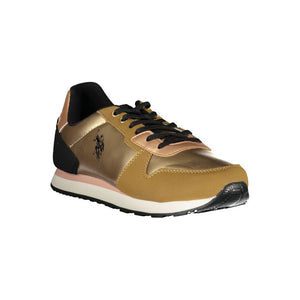 Goldener Polyester-Sneaker