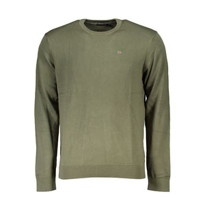 Grüner Baumwollpullover für Herren