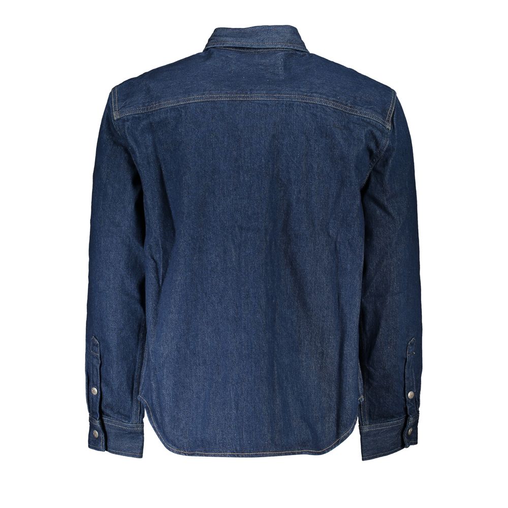 Klassische blaue Jeansjacke aus Baumwolle