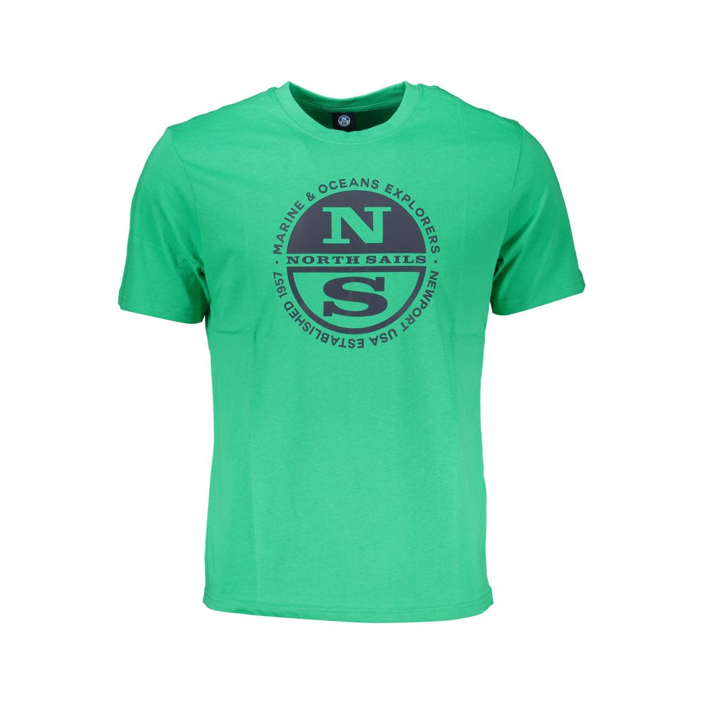 Grünes Baumwoll-T-Shirt
