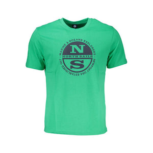 Grünes Baumwoll-T-Shirt