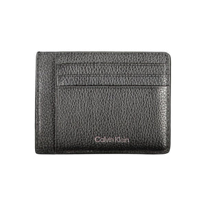 Schwarze Lederbrieftasche