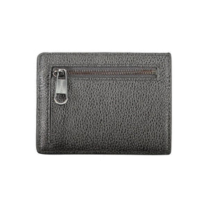 Schwarze Lederbrieftasche
