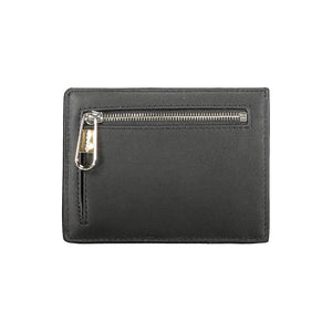 Schwarze Lederbrieftasche