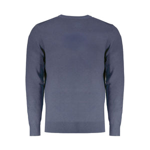 Blauer Wollpullover für Herren