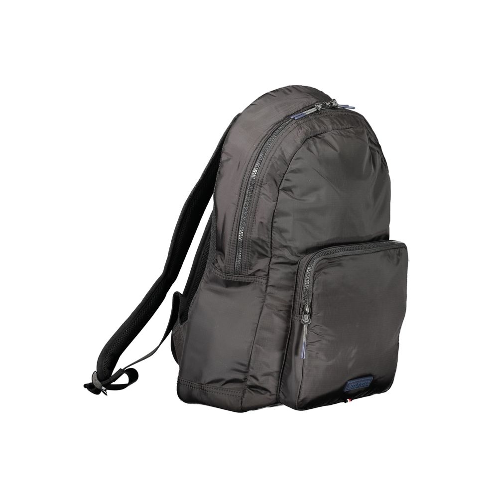 Schwarzer Nylonrucksack