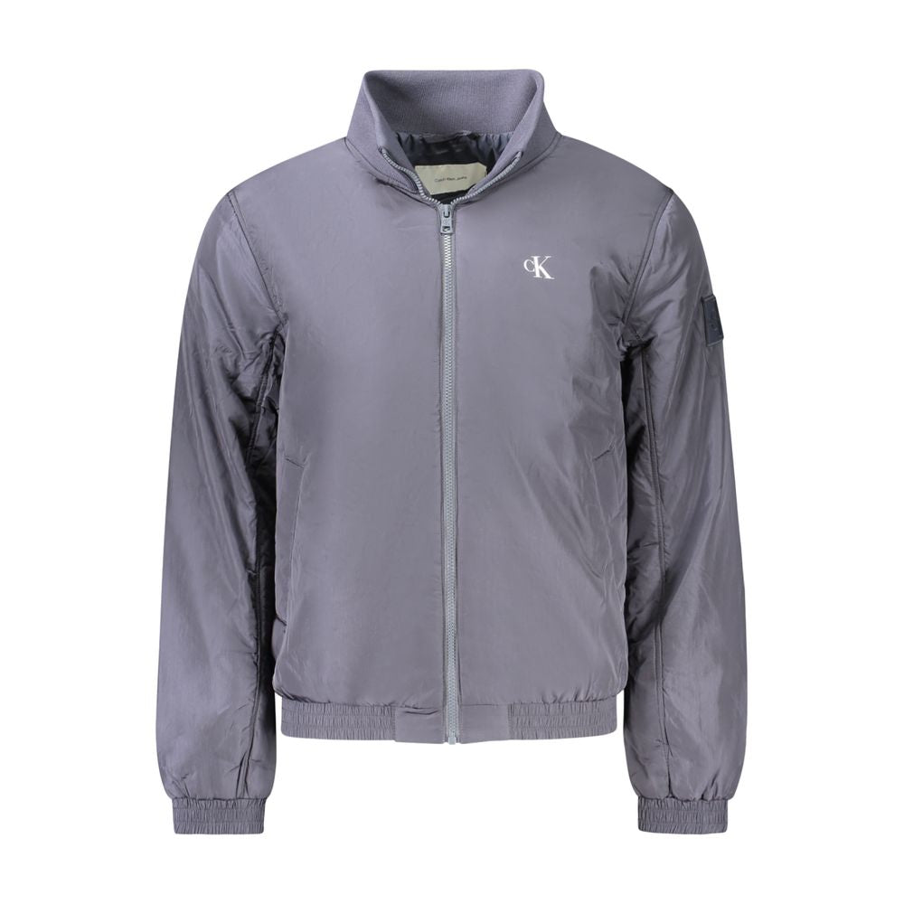 Blaue Polyamid-Herrenjacke