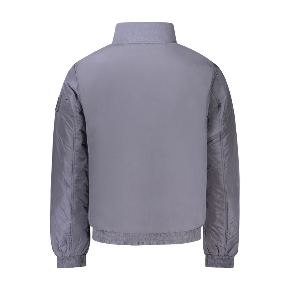 Blaue Polyamid-Herrenjacke