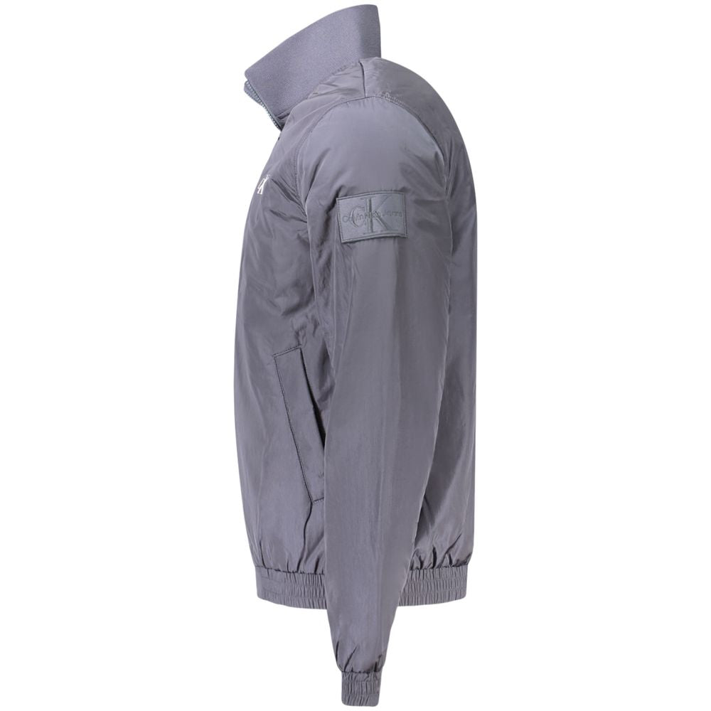 Blaue Polyamid-Herrenjacke