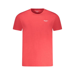 Rotes Herren-T-Shirt aus Baumwolle