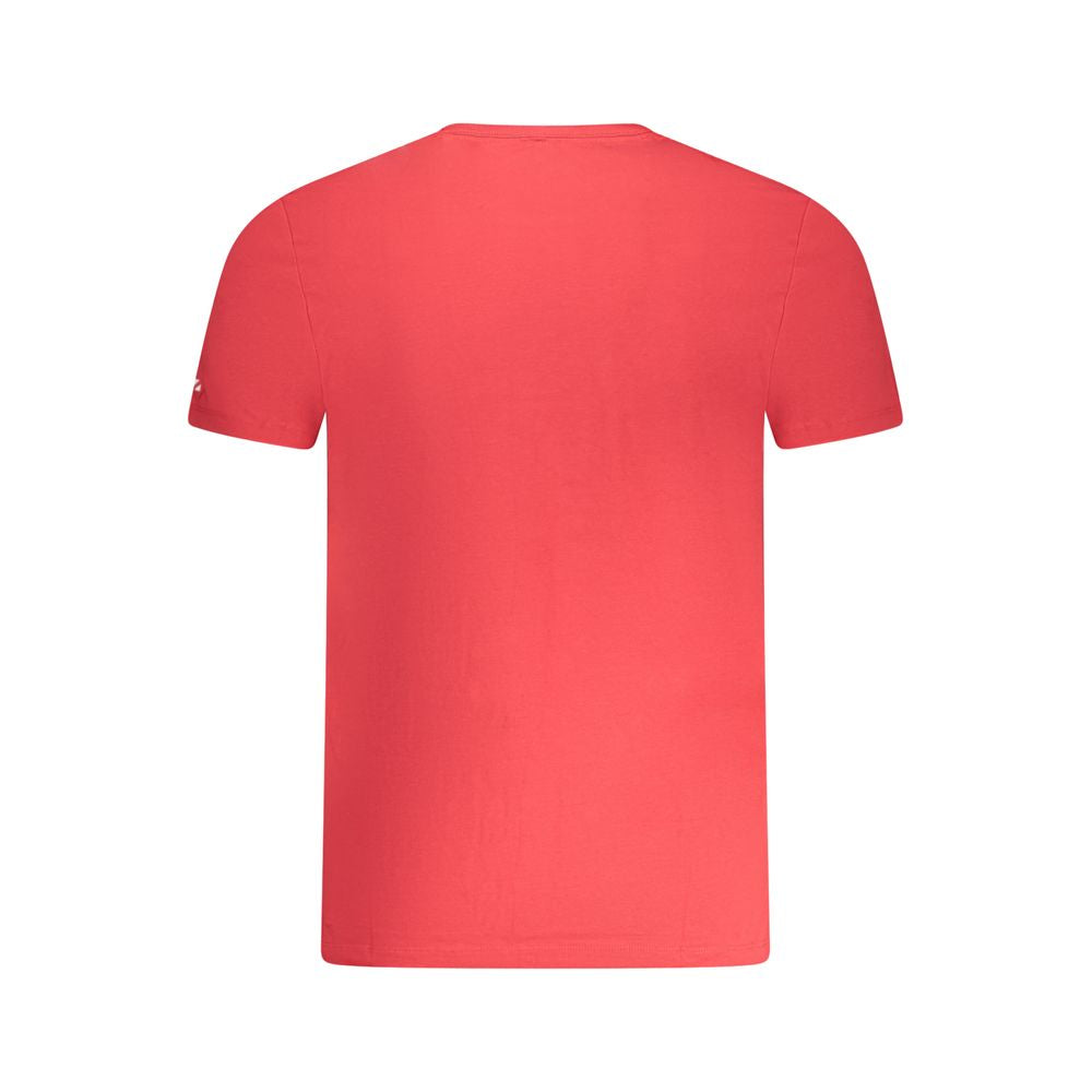 Rotes Herren-T-Shirt aus Baumwolle