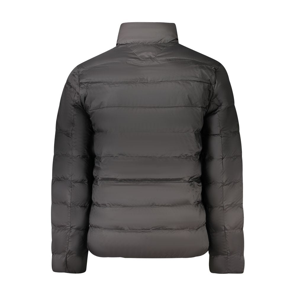 Schwarze Polyamid-Herrenjacke