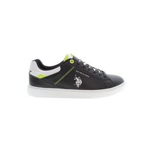 Schwarzer Polyester-Herren-Sneaker