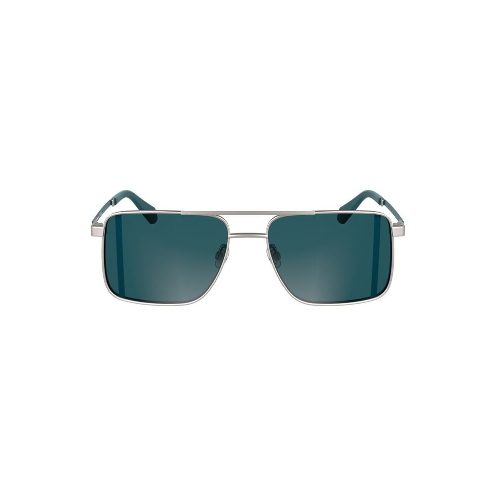 Graue Metall-Sonnenbrille für Herren
