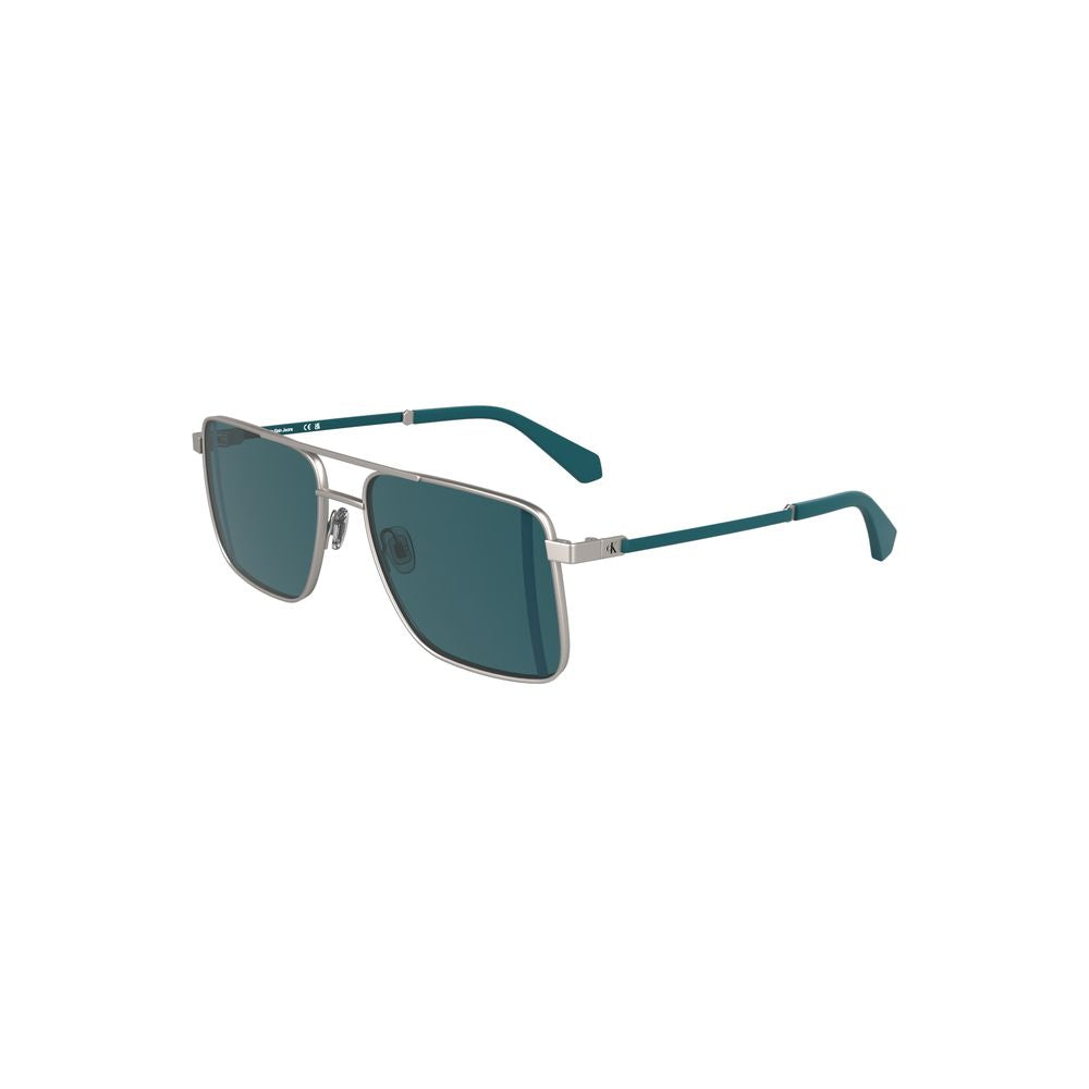 Graue Metall-Sonnenbrille für Herren