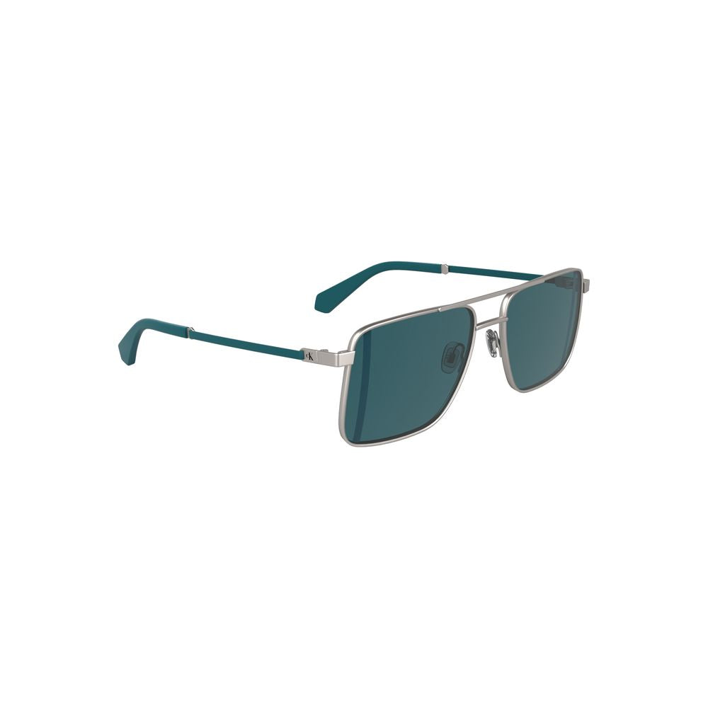 Graue Metall-Sonnenbrille für Herren