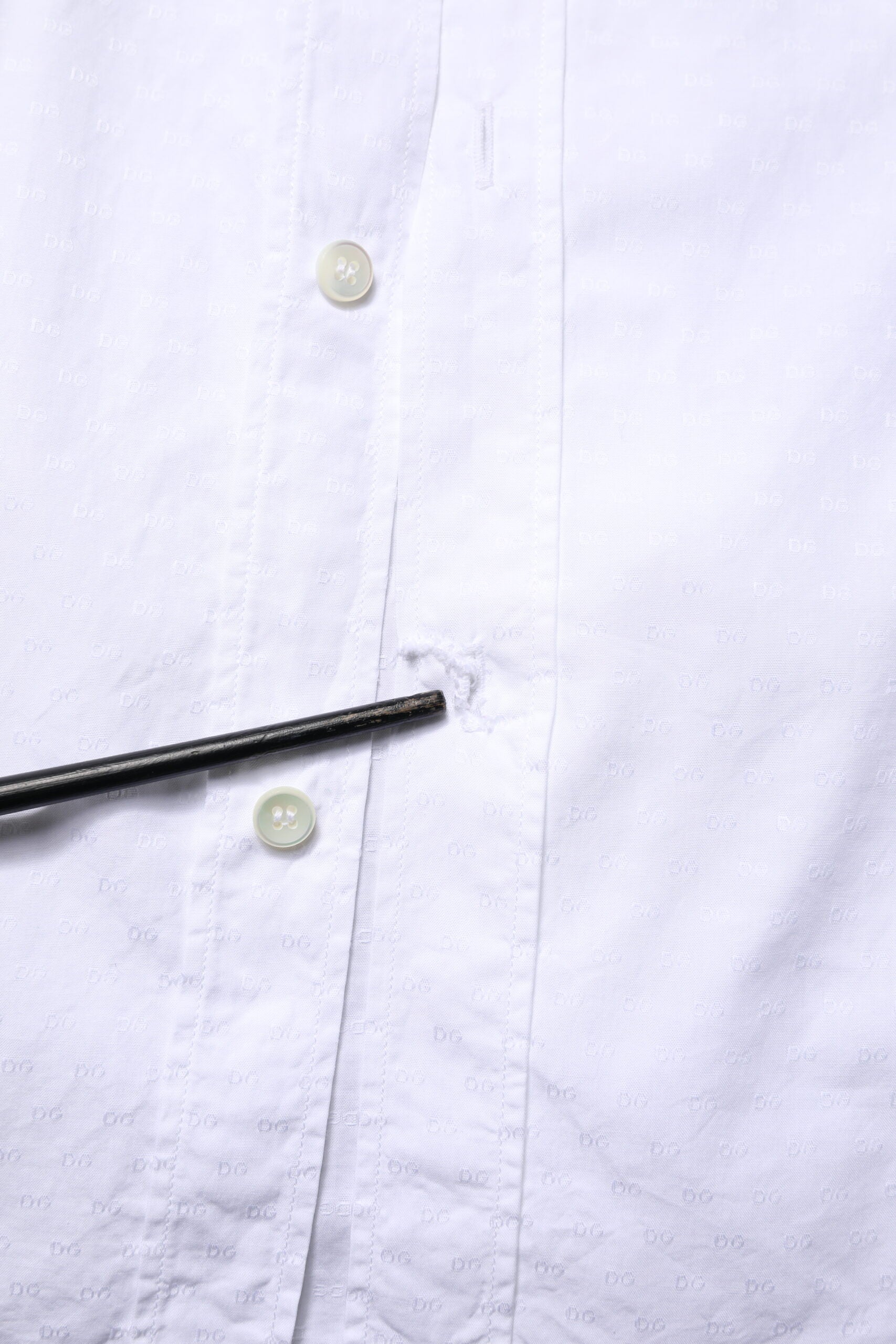 Dolce & Gabbana White GOLD Long Sleeve Dress Men Formal Shirt