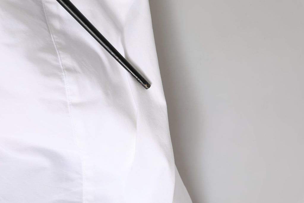 Dolce & Gabbana White GOLD Long Sleeve Dress Formal Shirt