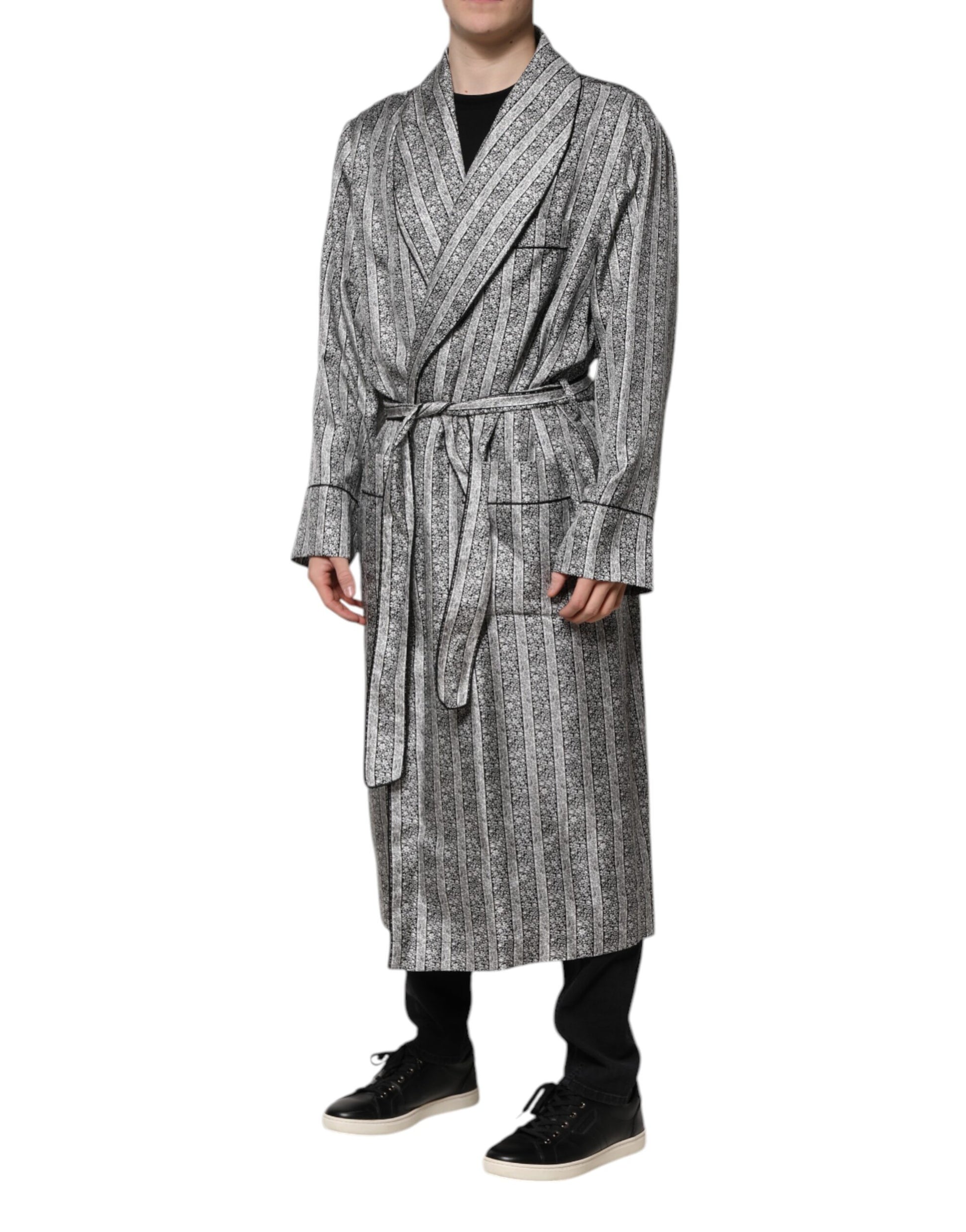 Mehrfarbige Wickeljacke mit Blumenmuster