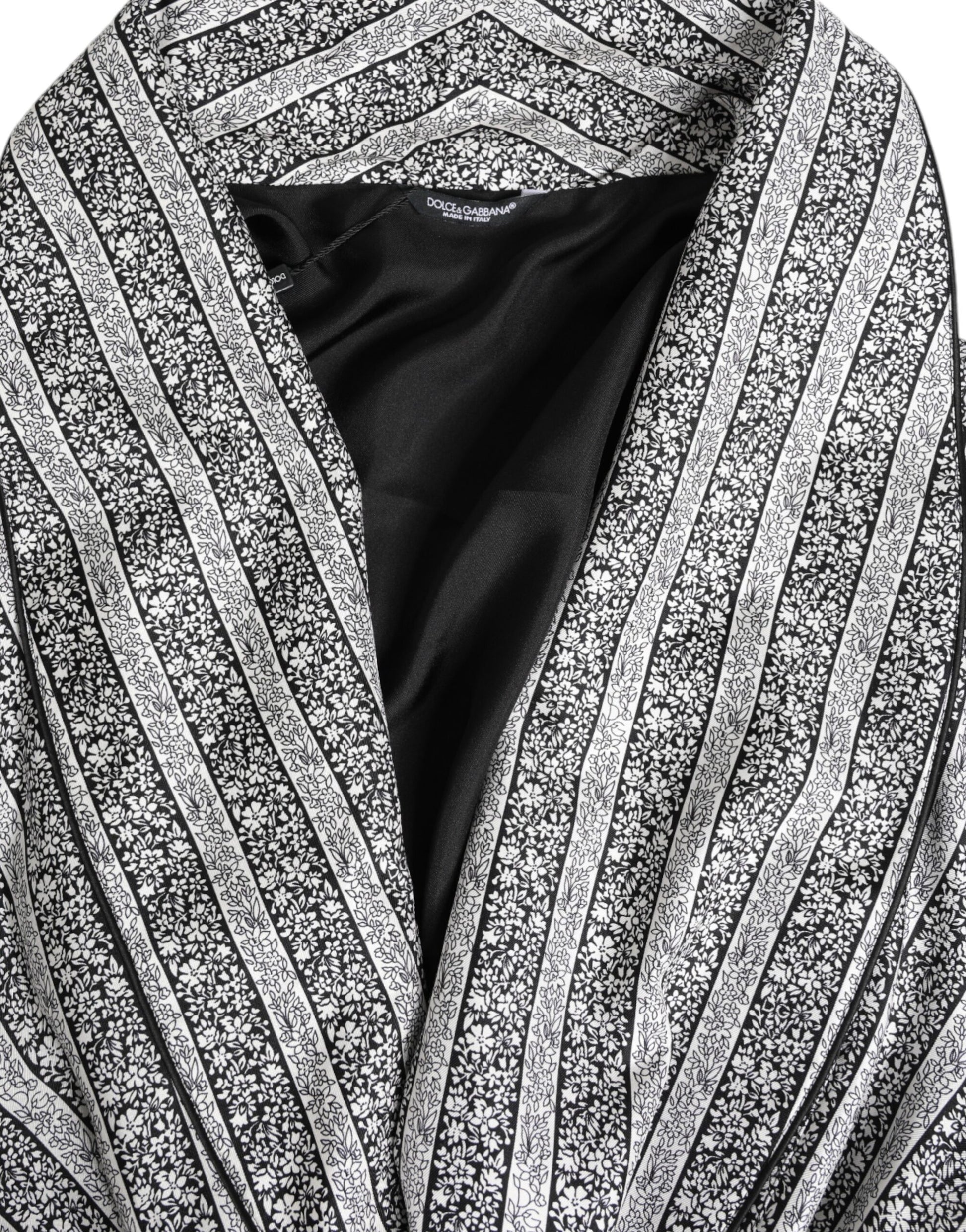 Mehrfarbige Wickeljacke mit Blumenmuster