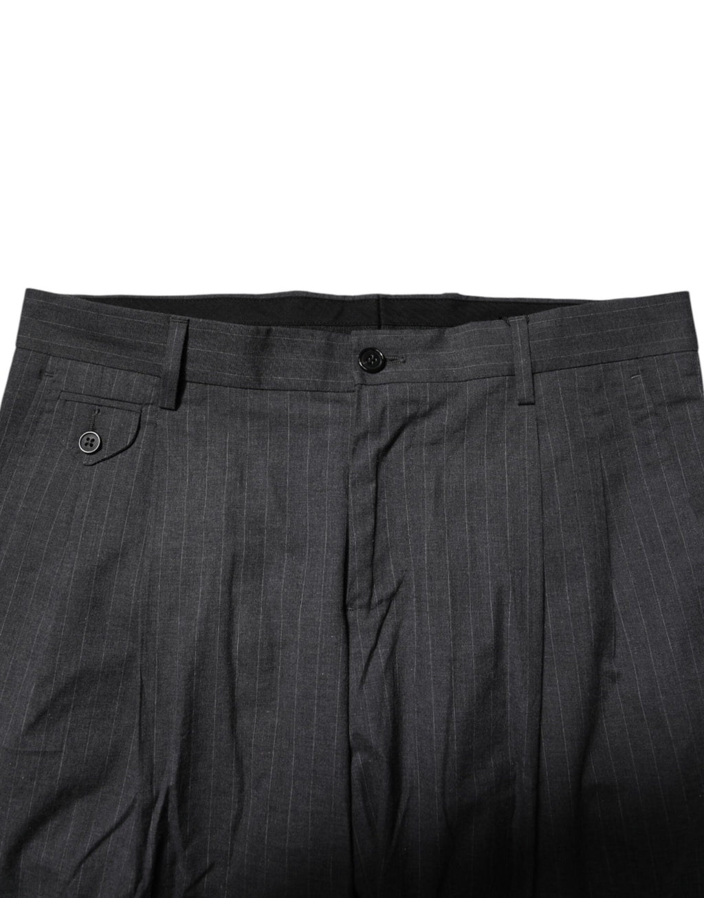 Grau gestreifte formelle Baumwollhose