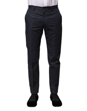 Dunkelblaue formelle Hose aus Baumwolle