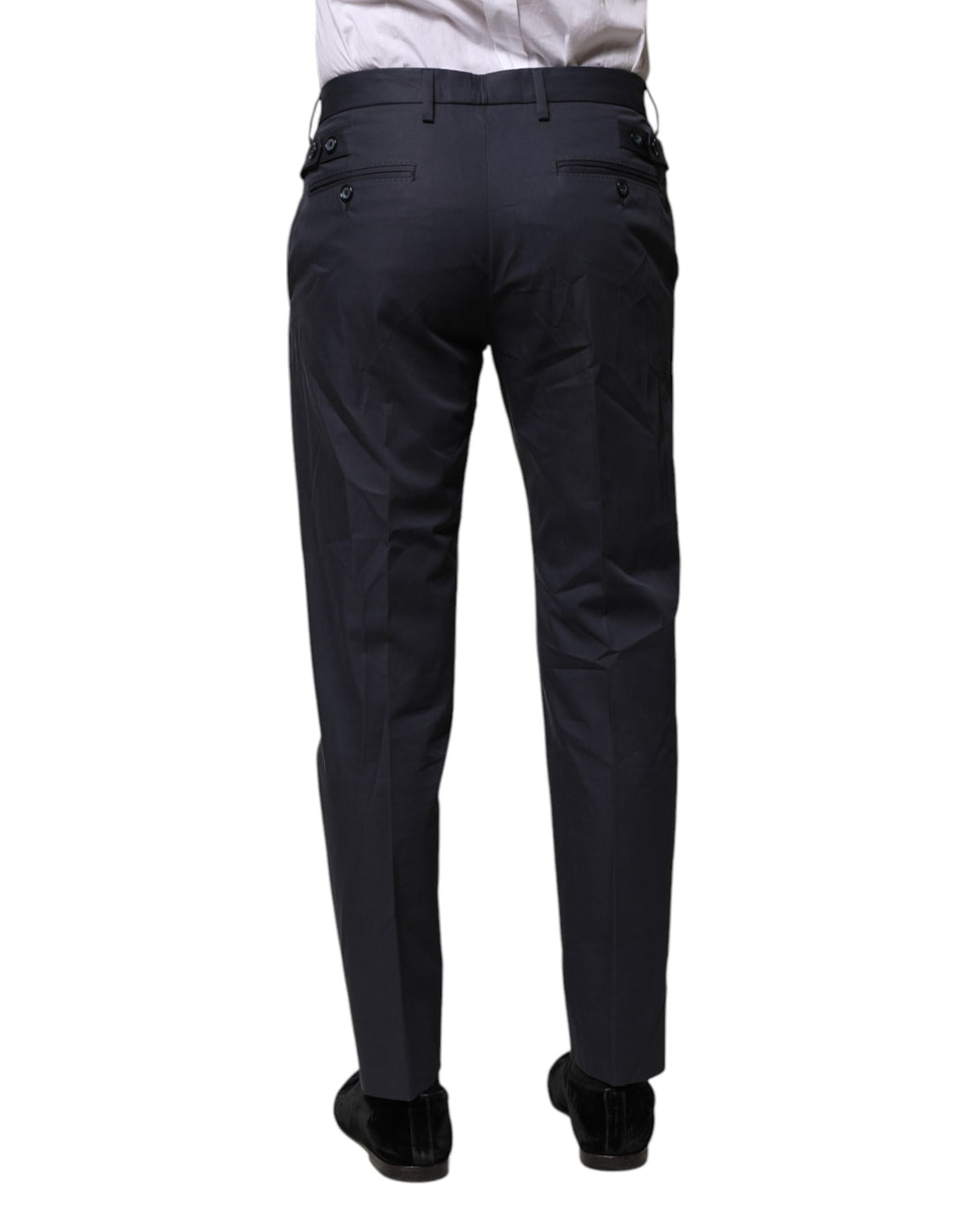 Dunkelblaue formelle Hose aus Baumwolle