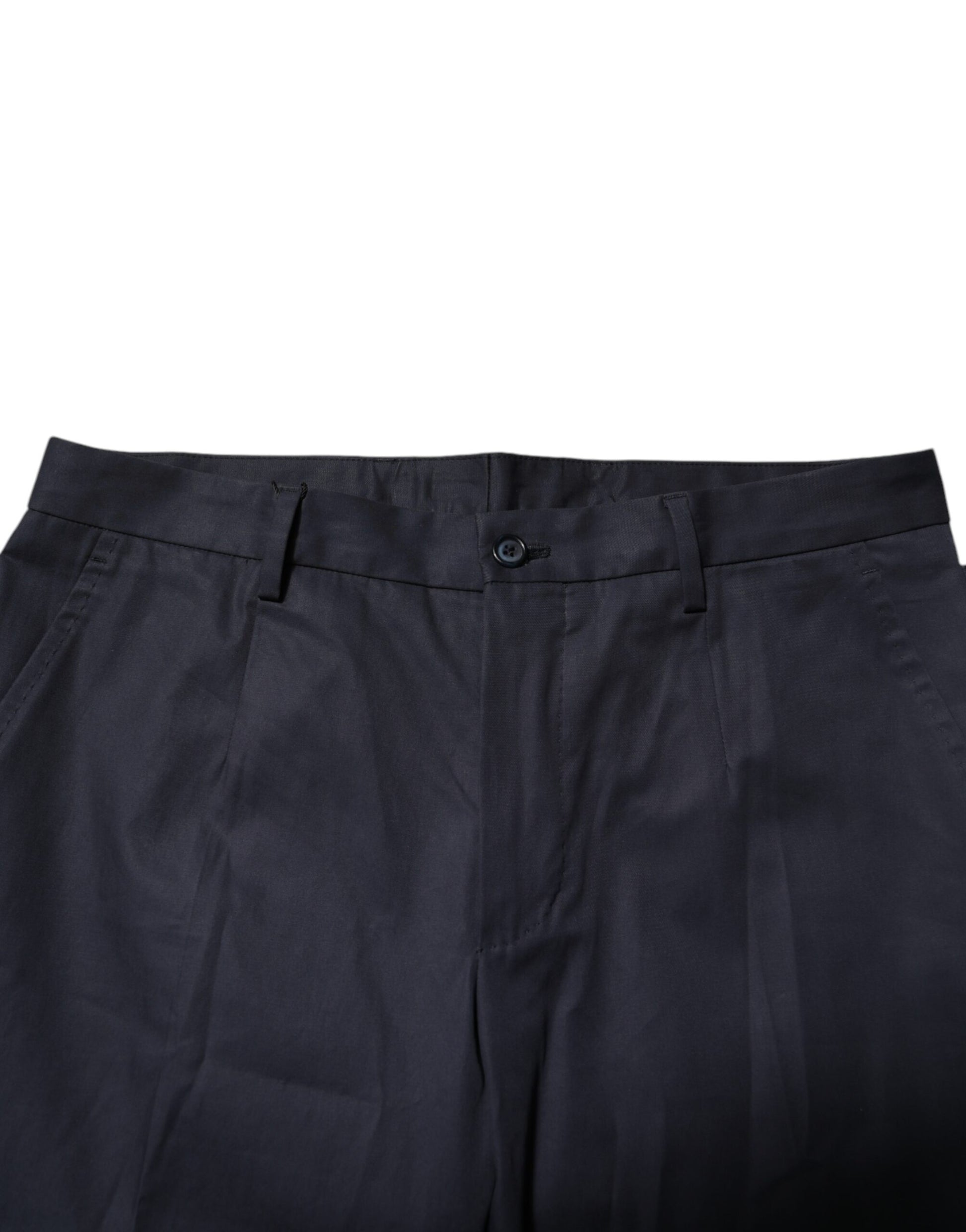 Dunkelblaue formelle Hose aus Baumwolle