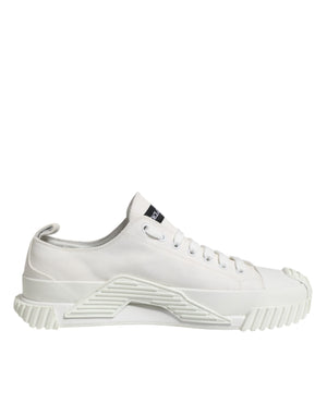 Weiße Baumwolle NS1 Low Top Sneakers Schuhe