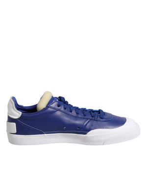Weiß Blau Schnür Low Top Drop-Type PRM Sneakers Schuhe