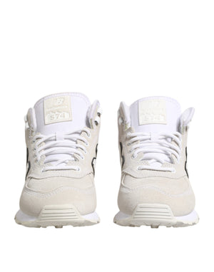 Off White Wildleder Sneakers Schuhe