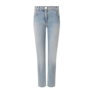 Blue Cotton Jeans & Pant