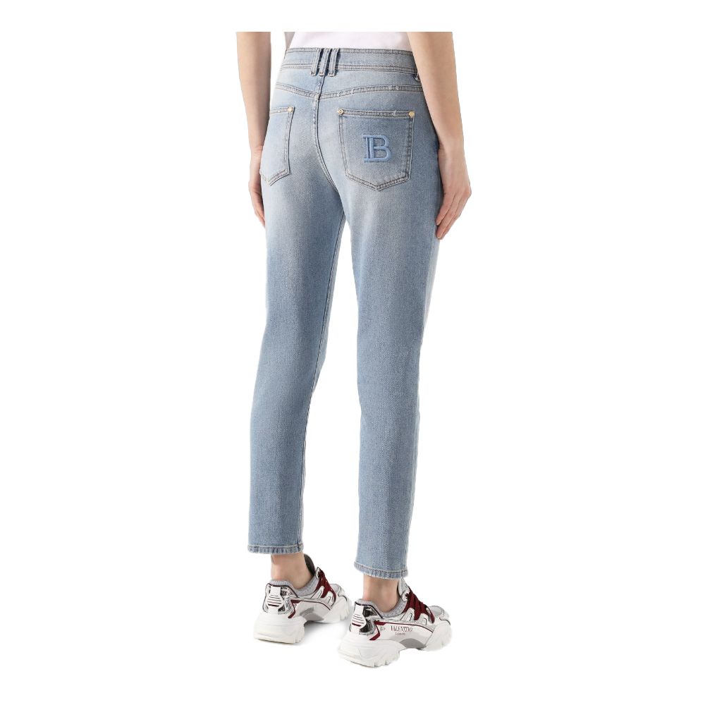 Blaue Jeans und Hose aus Baumwolle
