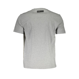Graues Herren-T-Shirt aus Baumwolle