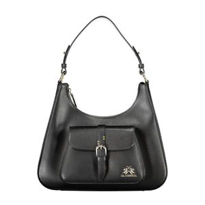 Schwarze Leder Damen Handtasche