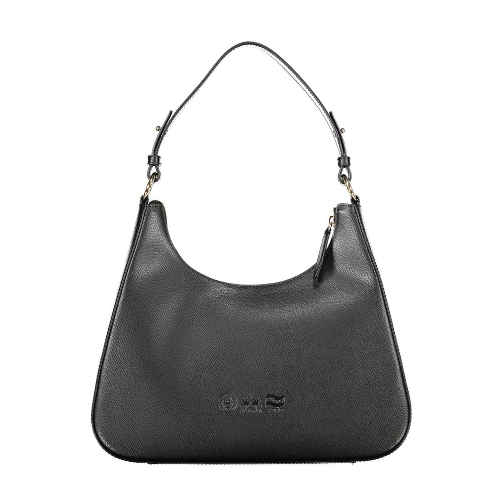 Schwarze Leder Damen Handtasche