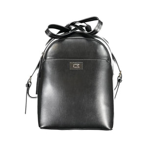 Schwarzer Polyester-Rucksack