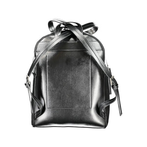 Schwarzer Polyester-Rucksack