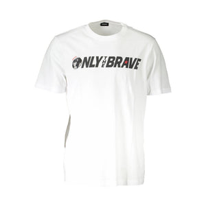 Weißes Herren-T-Shirt aus Baumwolle