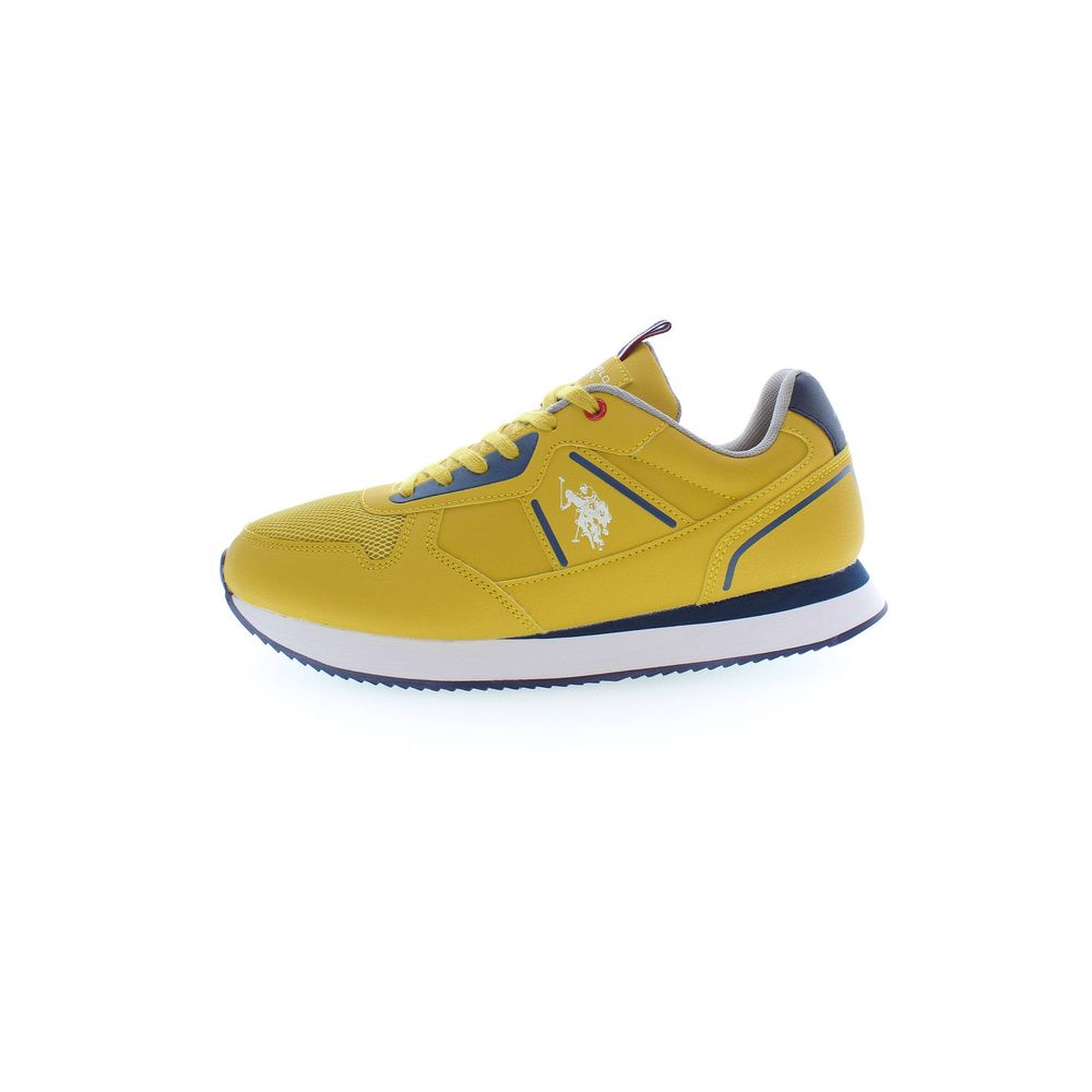 Gelbe Polyester Herren Sneaker