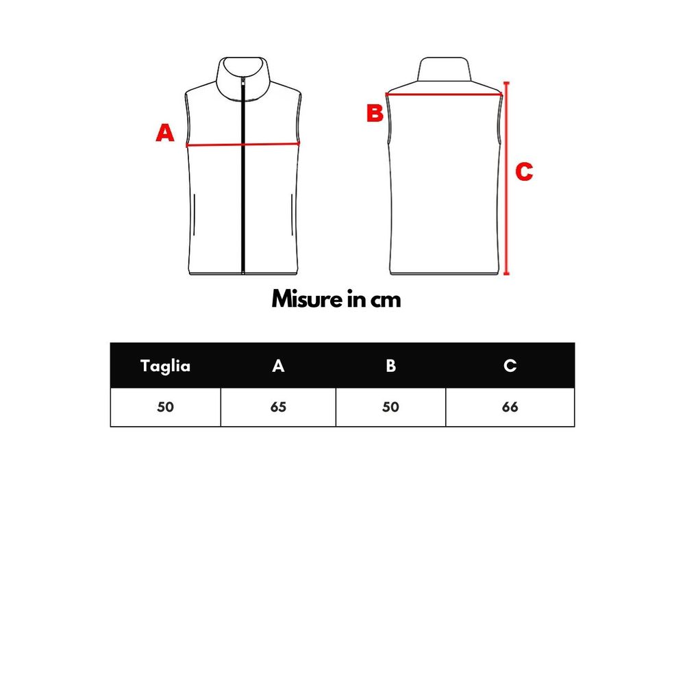 Schwarze ärmellose Jacke aus Polyester