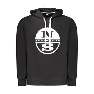 Schwarzer Baumwollpullover für Herren