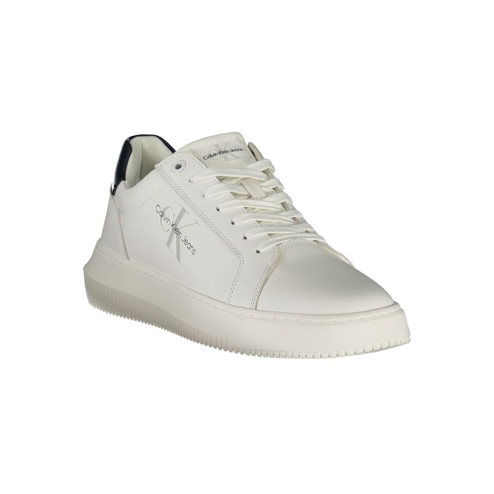 Weiße Leder Herren Sneaker