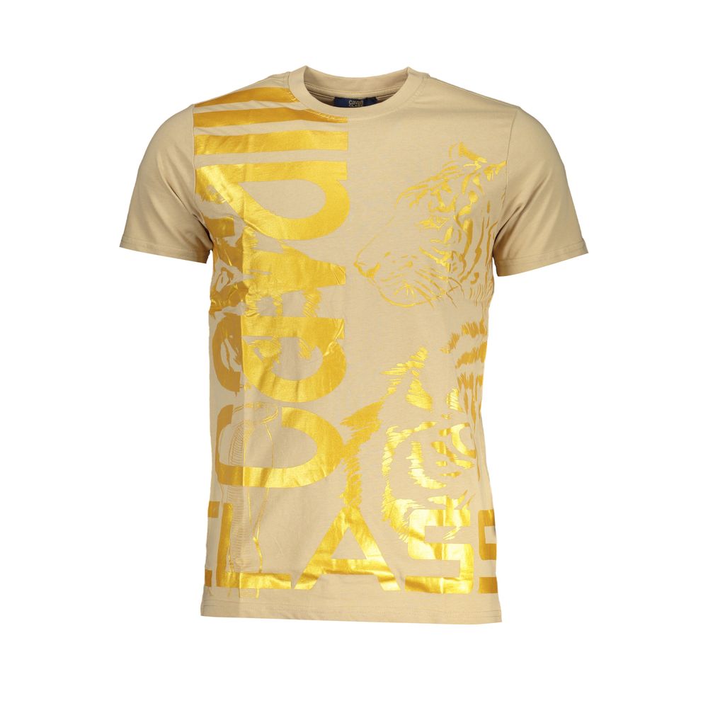 Beiges Baumwoll-T-Shirt