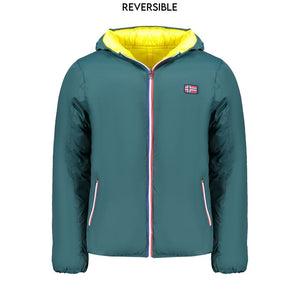 Grüne Polyamid-Herrenjacke
