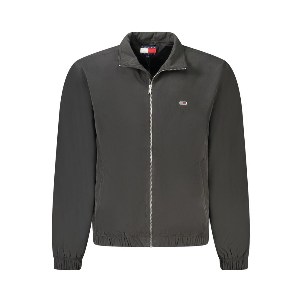 Schwarze Polyester-Herrenjacke