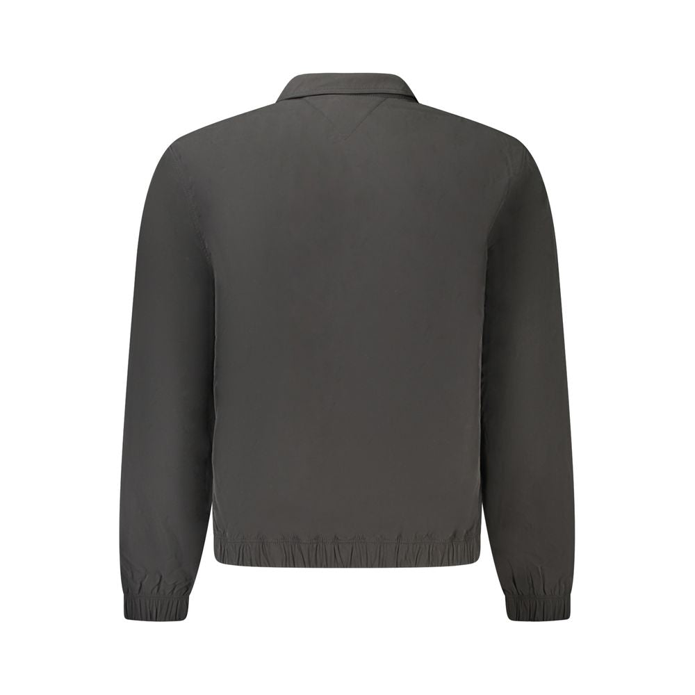 Schwarze Polyester-Herrenjacke