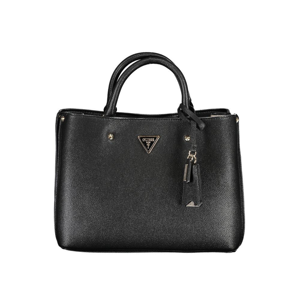 Schwarze Handtasche aus Polyethylen