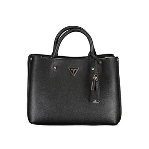 Schwarze Handtasche aus Polyethylen